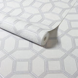 York Marjorie Silver Trellis Wallpaper