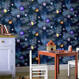 York Albert Blue Cosmos Wallpaper