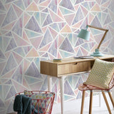 York Lizzie Pastel Triangles Wallpaper