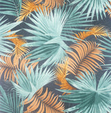 York Esau Teal Jungle Palms Wallpaper