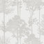 York Indra Neutral Forest Silhouette Wallpaper