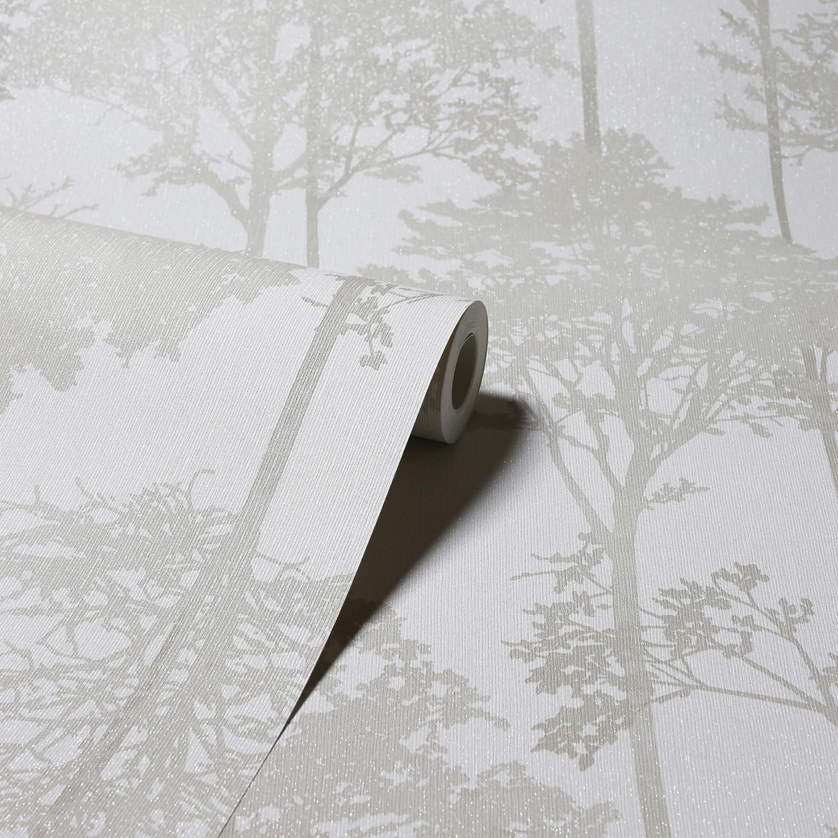 York Indra Neutral Forest Silhouette Wallpaper