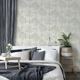 York Indra Neutral Forest Silhouette Wallpaper