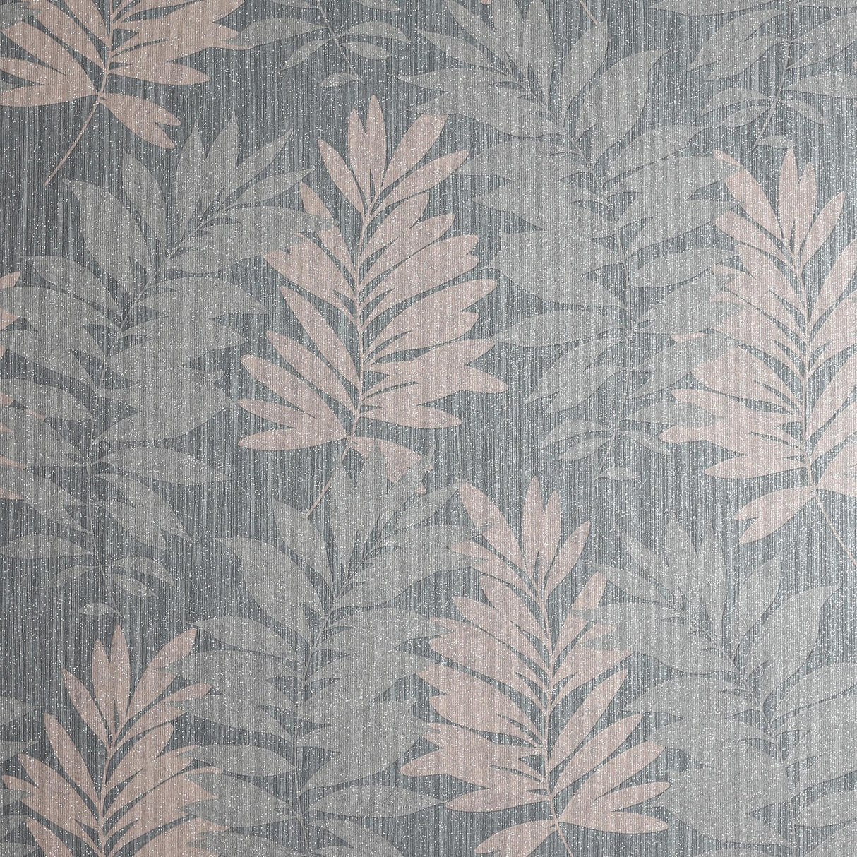 York Bernis Slate Palm Leaf Wallpaper