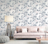 York Arisu Grey Birds and Bamboo Wallpaper