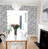 York Arisu Grey Birds and Bamboo Wallpaper