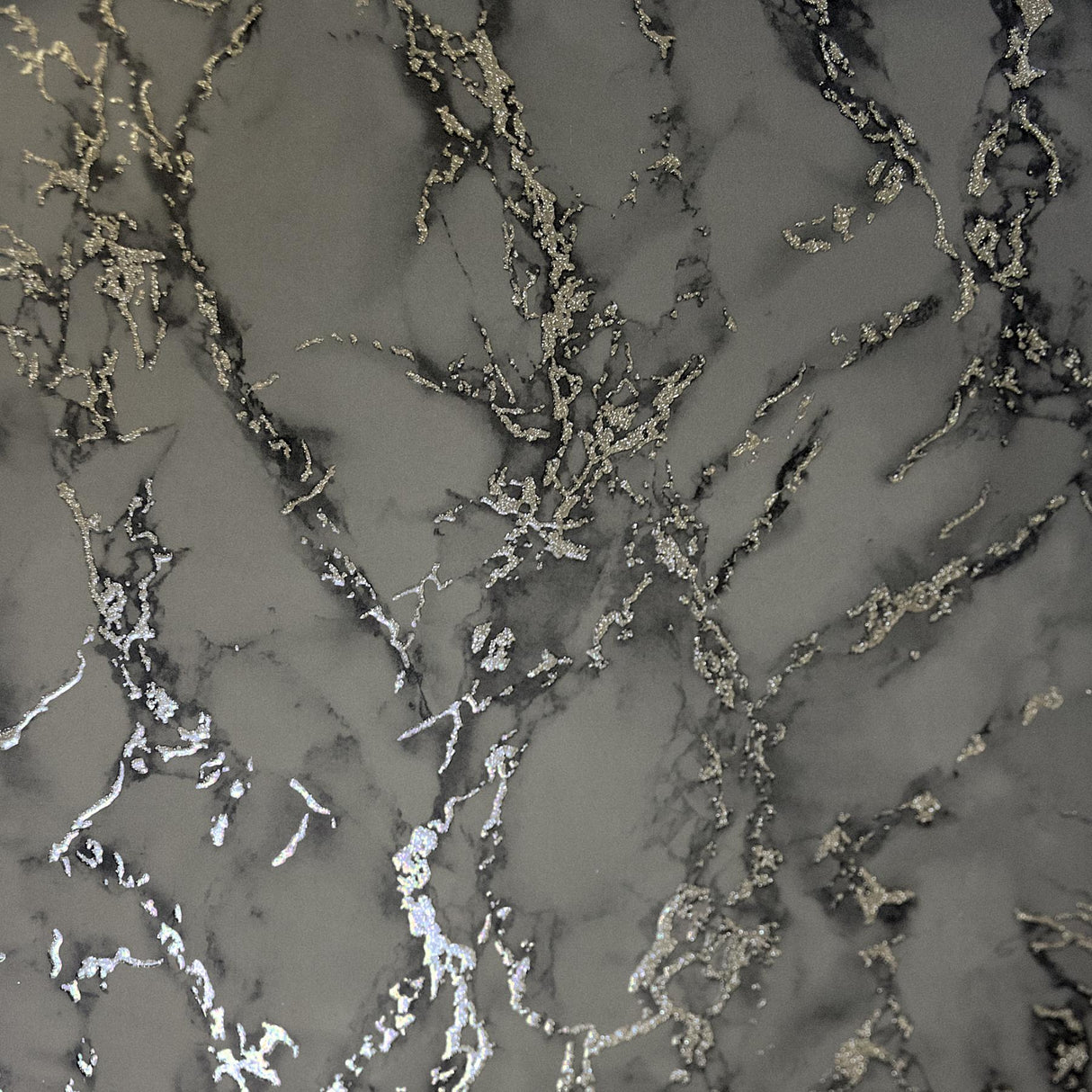 York Siward Charcoal Metallic Marble Wallpaper