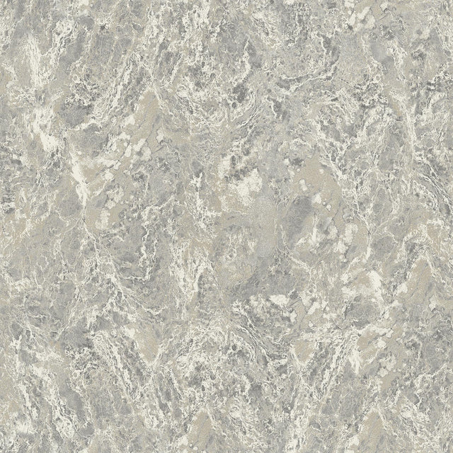 York Evonne Charcoal Marble Patina Wallpaper