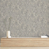 York Evonne Charcoal Marble Patina Wallpaper