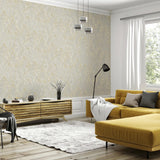 York Evonne Neutral Marble Patina Wallpaper