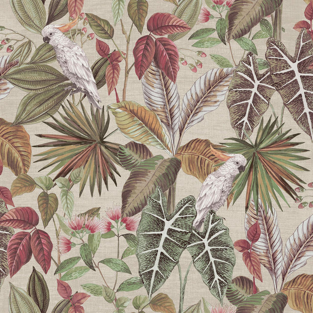 York Lorraine Neutral Tropical Wallpaper