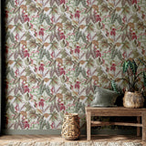York Lorraine Neutral Tropical Wallpaper