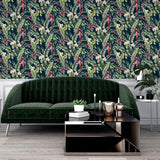 York Rudy Navy Pretty Polly Wallpaper