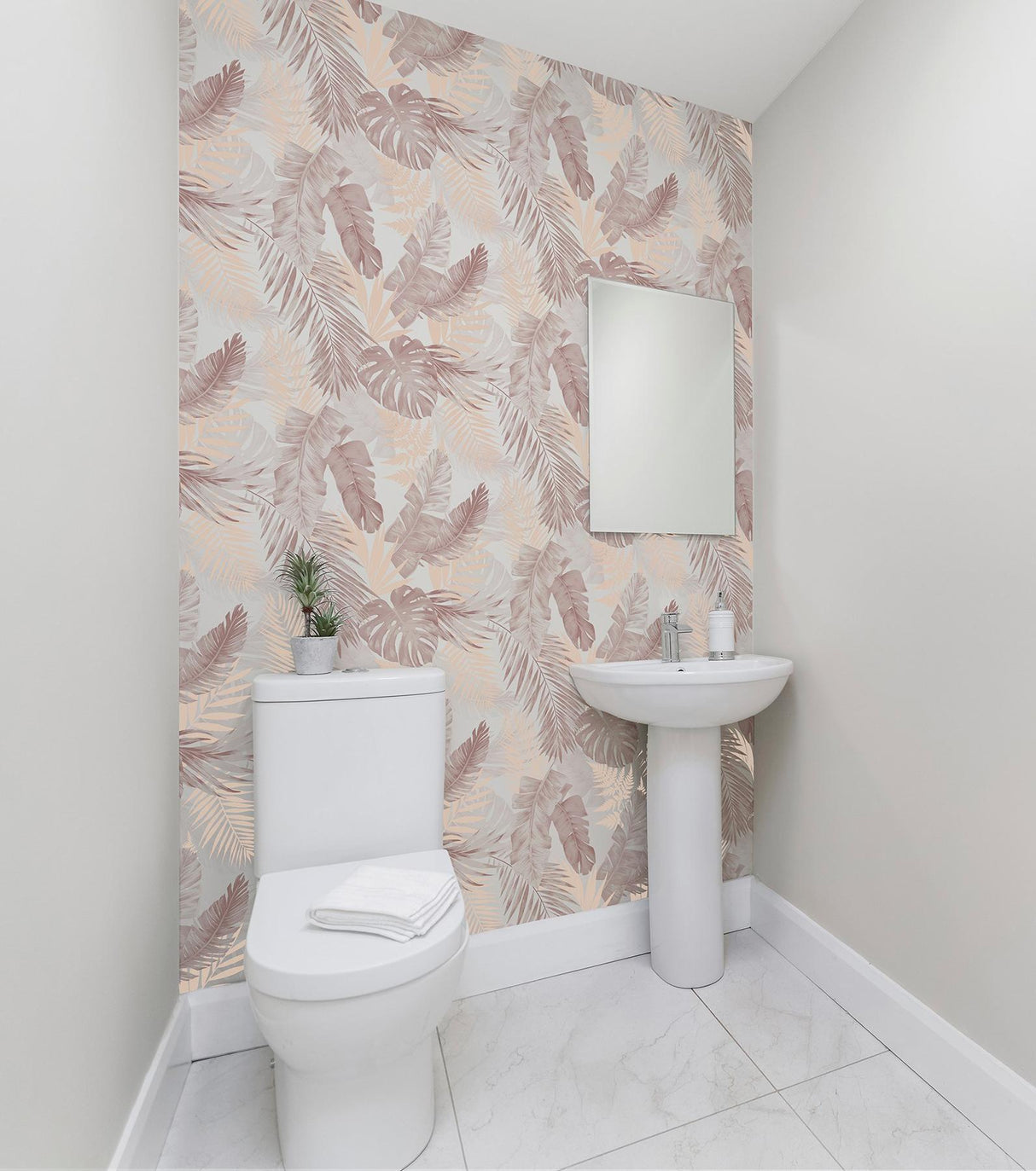 York Nell Blush Tropical Wallpaper
