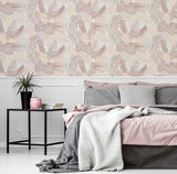 York Nell Blush Tropical Wallpaper