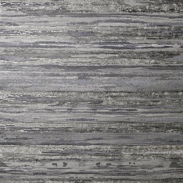York Philomena Pewter Striated Wallpaper