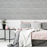 York Philomena Silver Striated Wallpaper