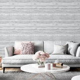 York Philomena Silver Striated Wallpaper