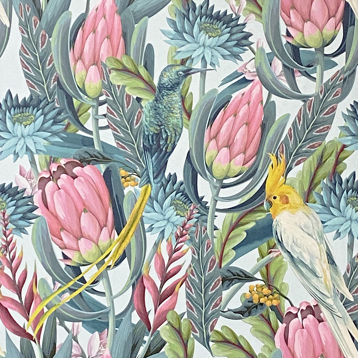 York Celia Multicolor Tropical Birds Wallpaper