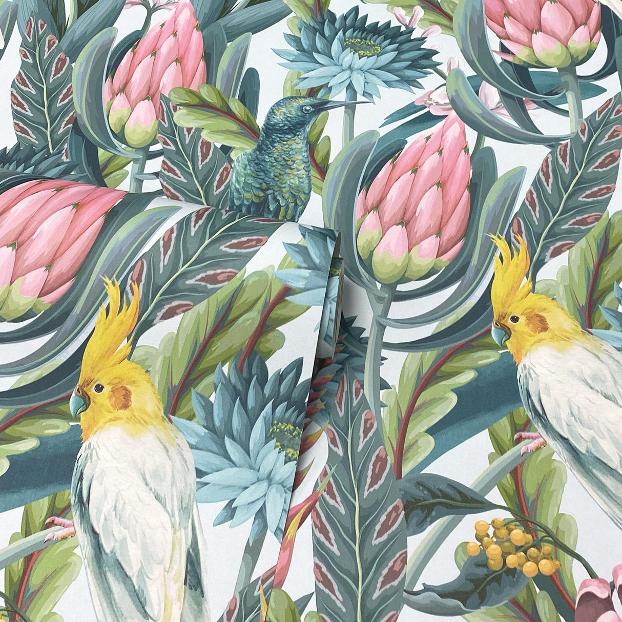 York Celia Multicolor Tropical Birds Wallpaper
