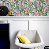York Celia Multicolor Tropical Birds Wallpaper