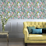 York Celia Multicolor Tropical Birds Wallpaper