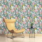 York Celia Multicolor Tropical Birds Wallpaper
