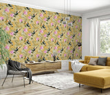 York Emmeline Yellow Toucan Wallpaper
