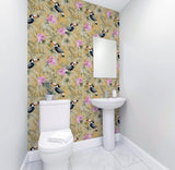 York Emmeline Yellow Toucan Wallpaper