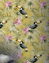 York Emmeline Yellow Toucan Wallpaper