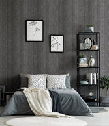 York Ephraim Charcoal Radiance Plain Wallpaper