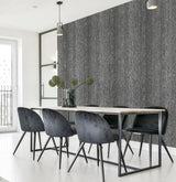 York Ephraim Charcoal Radiance Plain Wallpaper