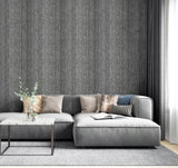 York Ephraim Charcoal Radiance Plain Wallpaper