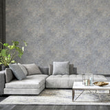 York Gideon Light Grey Distressed Wallpaper