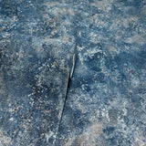 York Gideon Dark Blue Distressed Wallpaper