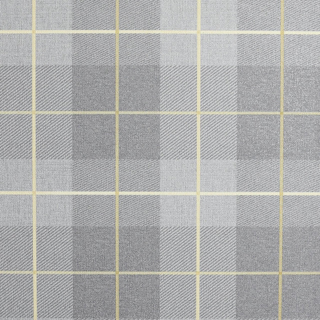 York Hector Grey Plaid Wallpaper