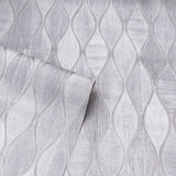 York Mattais Silver Ogee Wallpaper