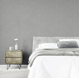 York Monty Grey Faux Fabric Wallpaper