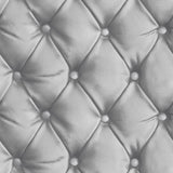 York Ella Silver Tufted Wallpaper