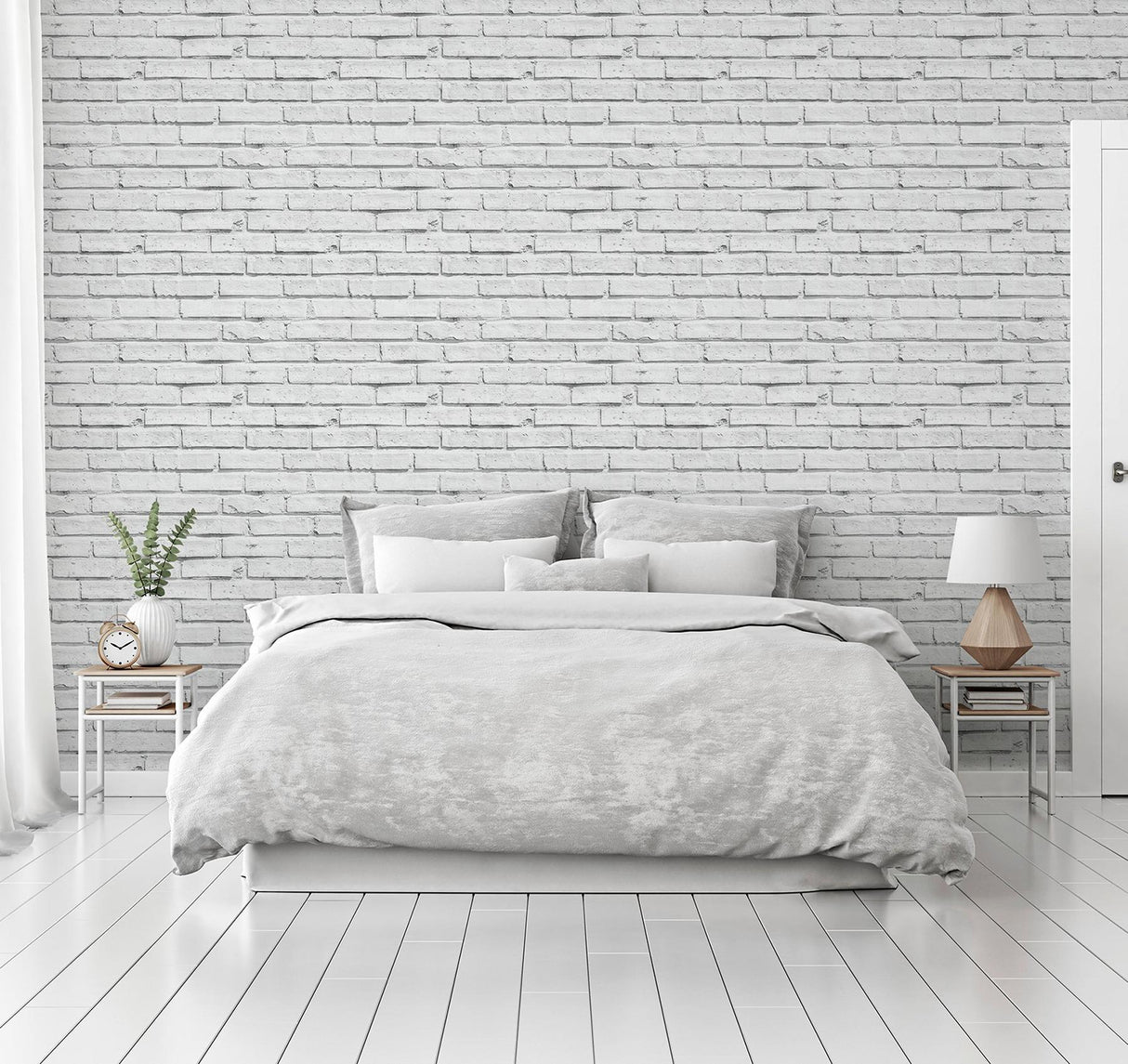 York Abner Dove Brick Wallpaper