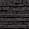 York Abner Black Brick Wallpaper