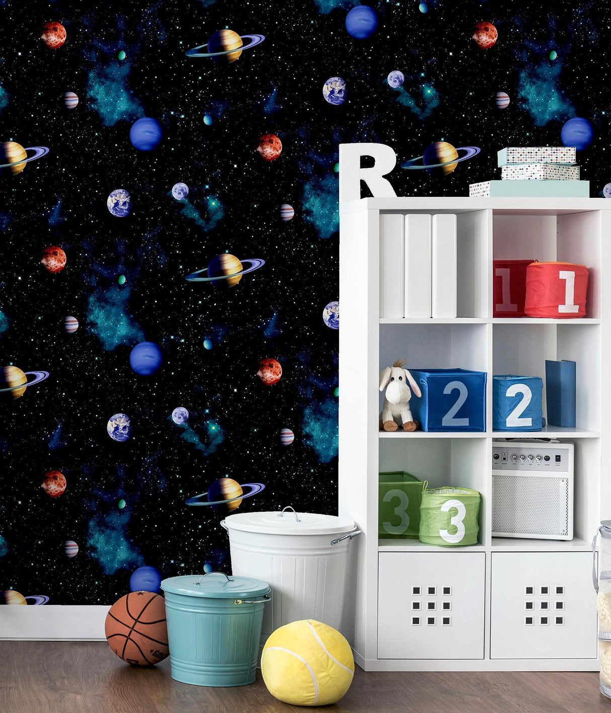 York Albert Black Cosmos Wallpaper