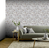 York Domenic White Whitewashed Brick Wallpaper