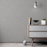 York Maisie Grey Linen Wallpaper