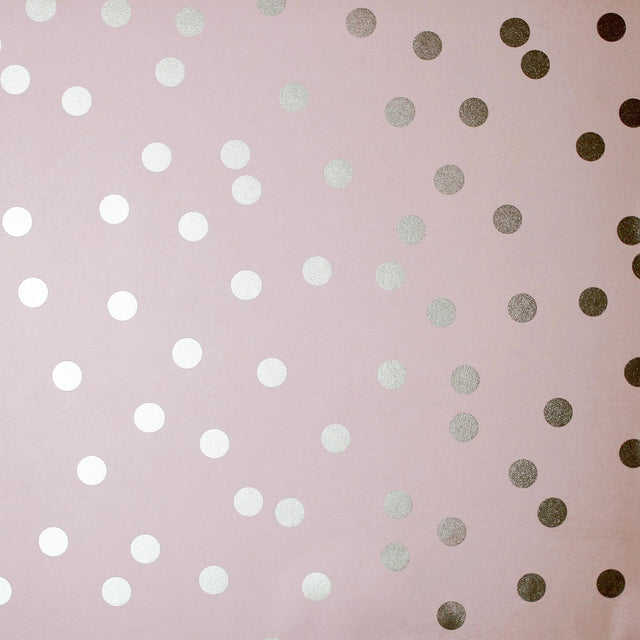 York Priscella Blush Polka Dot Wallpaper