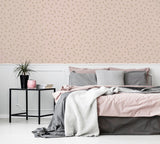York Priscella Blush Polka Dot Wallpaper