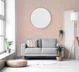York Priscella Blush Polka Dot Wallpaper