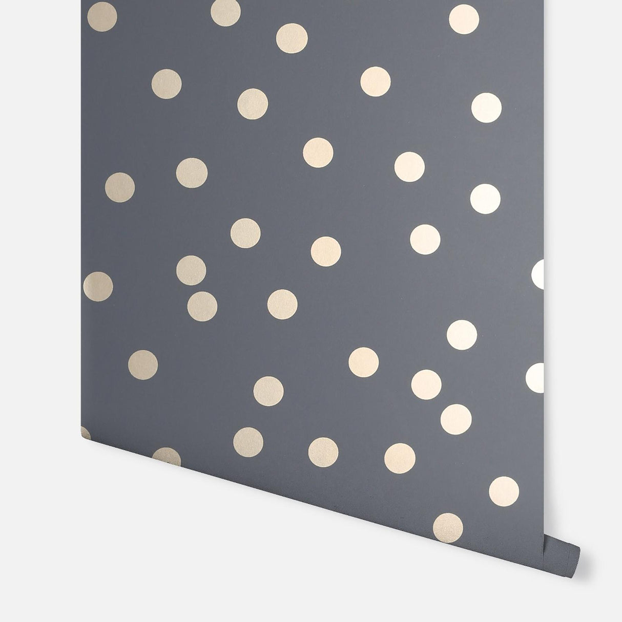 York Priscella Charcoal Polka Dot Wallpaper