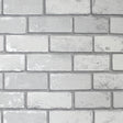 York Myron Dove Metallic Brick Wallpaper