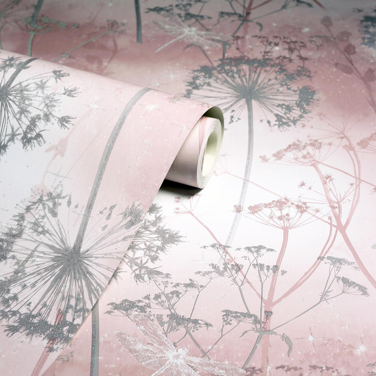 York Lena Pink Floral Wallpaper